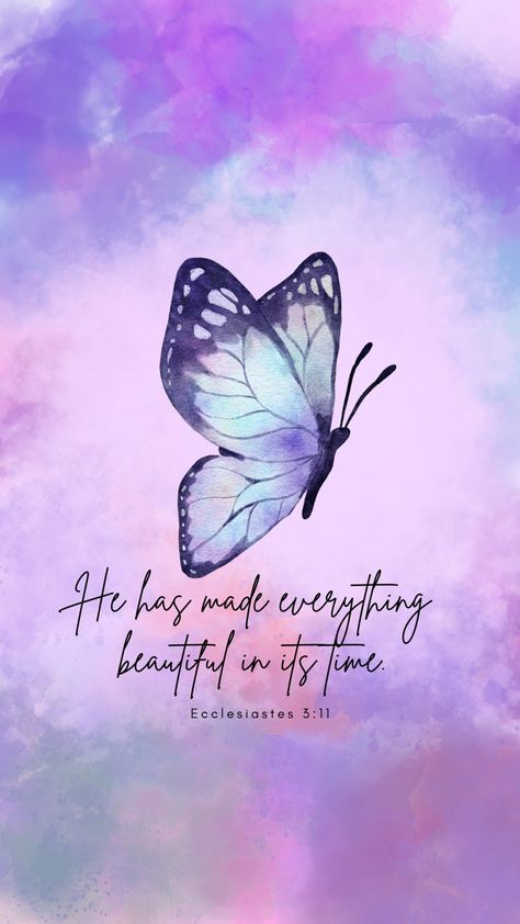 Changing Wallpaper Backgrounds, Phone Backgrounds Spiritual, Cute Wallpapers Christian Aesthetic, Butterfly Quote Wallpaper, Wallpaper Backgrounds Bible, Pretty Bible Verses Wallpaper, Wallpaper Backgrounds Butterflies, Biblical Quotes For Women, Positive Iphone Wallpaper