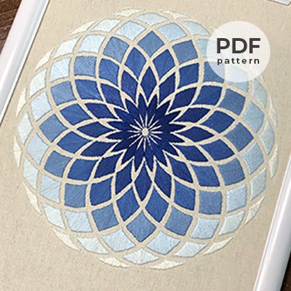 Geo Embroidery, Circle Embroidery, Diy Broderie, Macrame Wall Hanging Patterns, Geometric Embroidery, Pola Sulam, Hand Embroidery Patterns, Circle Shape, Pdf Patterns