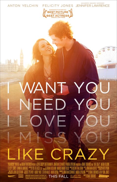 Like Crazy Movie, Charlie Bewley, Crazy Movie, Film Romance, Love You Like Crazy, Anton Yelchin, The Stranger Movie, Alex Kingston, 2011 Movies