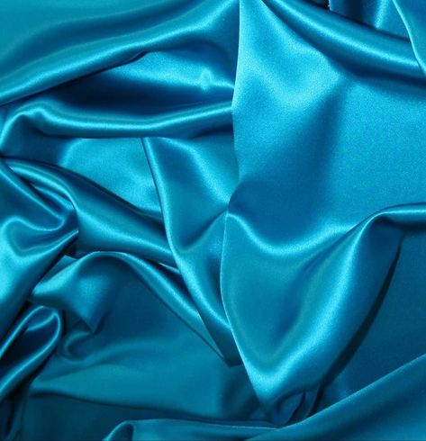 Aqua color for volume I collection Tela, Satin Fabric Background, Blue Satin Fabric, Satin Fabrics, Fabric Board, Color Combinations For Clothes, Silk Satin Fabric, Satin Material, Green Satin