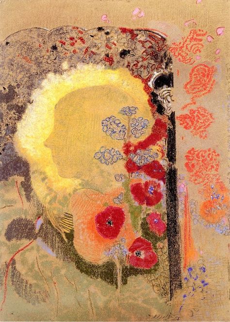 Odilon Redon - Visionary Head, c.1907 https://www.facebook.com/photo.php?fbid=10154511539765337&set=a.401579910336.191278.674815336&type=3&theater Painting & Drawing, Odilon Redon, Plakat Design, Arte Inspo, Pretty Art, Painting Inspiration, Art Inspo, Visual Art, Art Reference