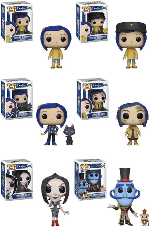 Funko Pop Vinyl Coraline Collection With Chase Unboxing!Review Tim Burton,Neil Gaiman Movie Fimo, Coraline Pop Funko, Tim Burton Funko Pop, Coraline Funko Pop, Cool Funko Pops, Funko Pops Collection, Cute Funko Pops, Funko Pop Aesthetic, Coraline Collection