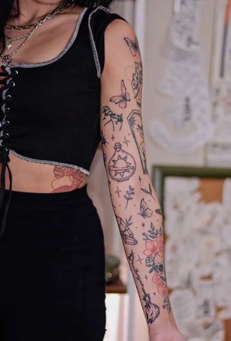 50 Patchwork Tattoos to Make You Start a Sleeve - Body Artifact