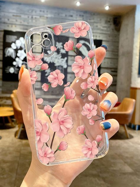 Custom Phone Cases Diy, Beautiful Phone Covers, Diy Resin Phone Case, Clear Phone Case Design, Bling Phone Cases, Girly Phone Cases, Flower Iphone Cases, Iphone Cases Cute, Pretty Iphone Cases