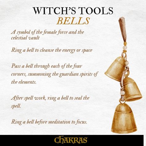 Witches Bells Protection Spell, Witch Bells On Door Meaning, Witches Bells Meaning, Witch Protection Bells, Bells In Witchcraft, Witch Bells Meaning, Making Witches Bells, Athame Diy, Witch’s Bells