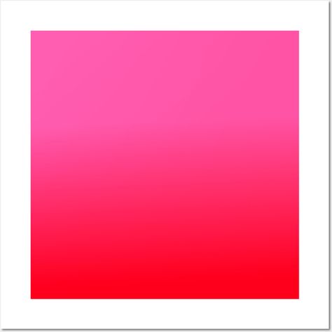 Pink and Red Gradient -- Choose from our vast selection of art prints and posters to match with your desired size to make the perfect print or poster. Pick your favorite: Movies, TV Shows, Art, and so much more! Available in mini, small, medium, large, and extra-large depending on the design. For men, women, and children. Perfect for decoration. Pink And Red Graphic Design, Red And Pink Color Palette, Pink Red Gradient, Red Pink Gradient, Red Pink Aesthetic, Gradient Wall, Red Gradient, Pink Gradient, Abstract Art Inspiration