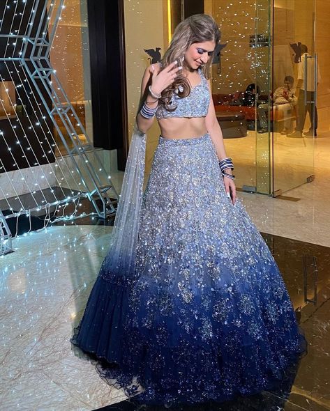 #BackInTrend: 35+ Shimmery Lehengas We Spotted These Real Brides In! | ShaadiSaga Traditional Sangeet Outfit, Evening Gowns For Bride Indian, Sangeet Outfit Gown, Cocktail Lehenga Outfit, Indian Sangeet Outfit Brides, Sangeet Outfit Bridal Sangeet Outfit Bridal Indian Weddings, Sangeet Outfit Bride, Bride Sangeet Outfit, Sangeet Outfits For Bride