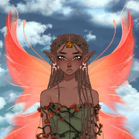 Character Tropes Art, Character Creator Website, Lamia Oc, Fairy Core Drawing, Dnd Fairy Character, Fairy Dnd Character, Fairy Oc Art, Fairy Oc Character Design, Spirit Character Design