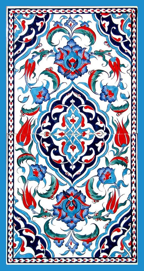Iznik tiles Turkish Art Pattern, Islamic Tiles, Iznik Tile, Turkish Tile, Turkish Tiles, Turkish Pattern, Islamic Patterns, Turkish Design, Turkish Ceramics