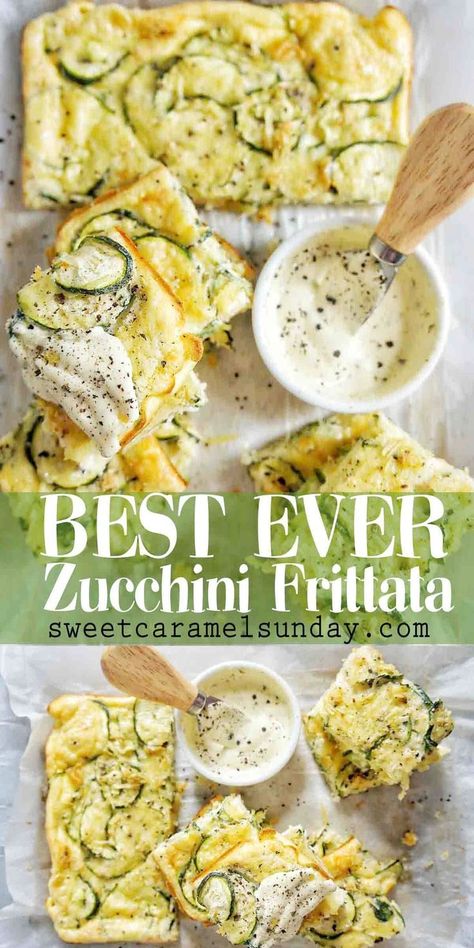 Oven Baked Frittata, Oven Baked Zucchini, Vegetarian Frittata, Zucchini Frittata Recipe, Easy Frittata, Stuffed Zucchini Vegetarian, Zucchini Frittata, Yellow Squash Recipes, Oven Baked Recipes