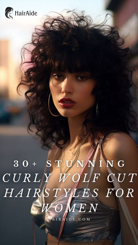 Wolf Cut on Curly Hair Olive Hair, Wolf Cut On Curly Hair, Curly Wolf Cut, Summer Hair Style, A Wolf Cut, Summer Hair Ideas, Wild Curly Hair, Natural Curly Hair Cuts, Bold Hair Color