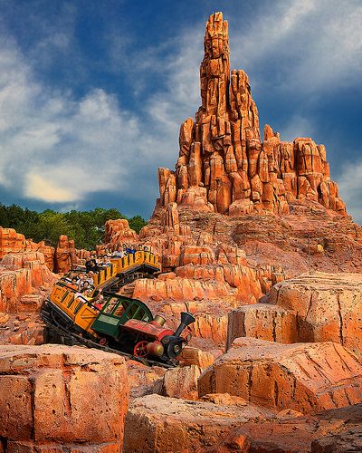 Big Thunder Mountain Railroad, Thunder Mountain Railroad, Disneysea Tokyo, Big Thunder Mountain, Thunder Mountain, Disney World Rides, Disney World Magic Kingdom, Disney Rides, Disney Photography