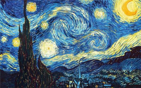 Lukisan Van Gogh, فنسنت فان جوخ, Famous Art Paintings, Van Gogh Wallpaper, Starry Night Wallpaper, Van Gogh Arte, Vincent Van Gogh Art, Arte Van Gogh, Desktop Wallpaper Art