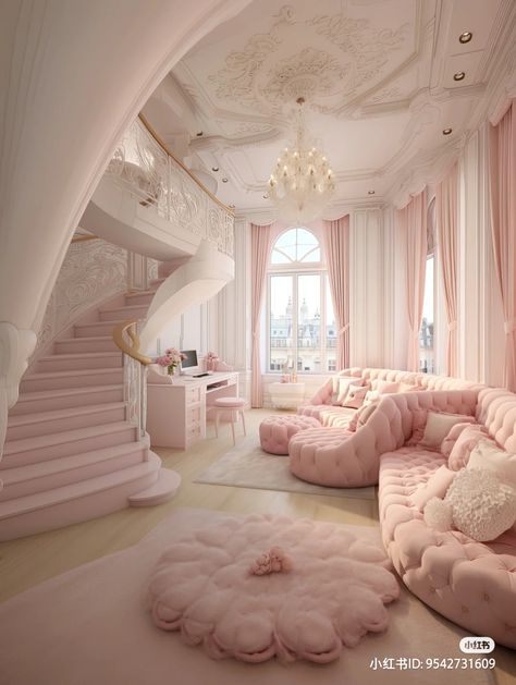 Casa Fantasy, Pink Furniture, Pink Bedroom Decor, Hiasan Bilik, Cozy Room Decor, Dream House Rooms, Luxury Rooms, Dream Room Inspiration, Room Makeover Bedroom