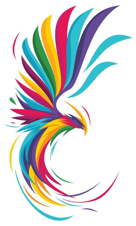 Colorful style phoenix vector character illustration Vectorial Art, Phoenix Illustration, Vector Character Illustration, Phoenix Vector, Parrot Logo, Rainy Wallpaper, Phoenix Logo, Vector Illustration Character, Phoenix Art