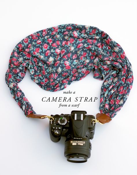 8 Fashionable Camera Accessories You Can Make Yourself (or Buy, If You're Not Crafty) Camera Strap Tutorial, Diy Camera Strap, How To Make Camera, Diy Gifts To Make, Diy Summer Crafts, Diy Sac, Diy Camera, Girlfriend Christmas, Diy Scarf