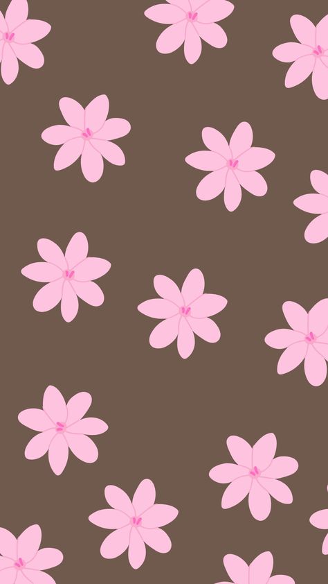 Brown Flowers Wallpaper, Pink And Brown Wallpaper, Brown Aesthetic Wallpaper, Pink Flowers Wallpaper, Iphone Lockscreen Wallpaper, Red Daisy, Brown And Pink, Brown Flowers, Brown Wallpaper
