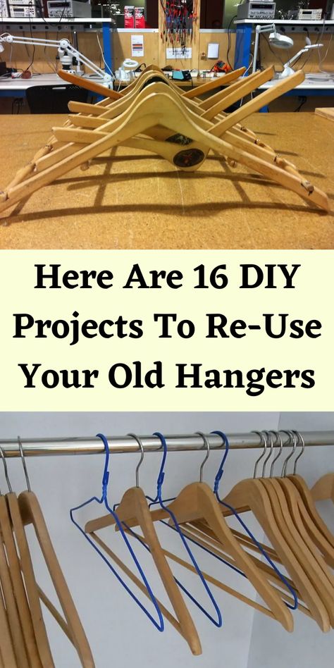 Upcycling, Wooden Hanger Crafts Projects, Coat Hanger Upcycle, Hanger Uses Ideas, Wooden Coat Hanger Crafts, Diy Wooden Hangers, Wooden Clothes Hangers Ideas, Wood Coat Hanger Ideas, Wooden Coat Hanger Ideas