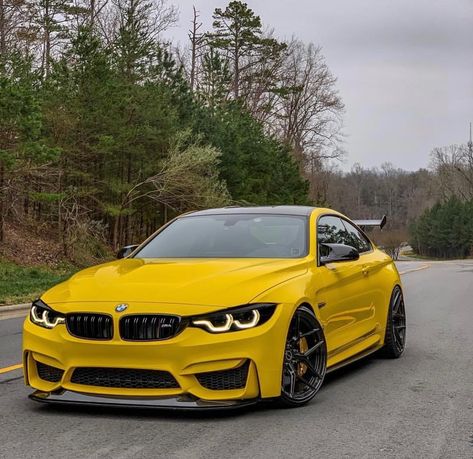 BMW F82 M4 GTS in Avery Gloss Yellow wrap @carnucopia Bmw M4 Gts, Bmw M4 F82, M4 F82, M4 Gts, Bmw M Series, F82 M4, R35 Gtr, Bmw M Power, Bmw Wallpapers