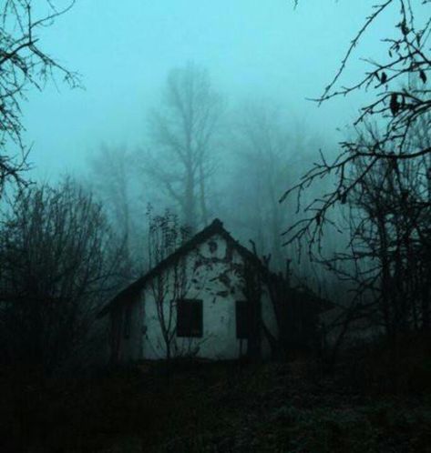 Creepy cottage Haunted Places, Creepy Houses, Creepy Images, Spooky Places, Spooky House, Southern Gothic, Slenderman, Images Esthétiques, Dark Places