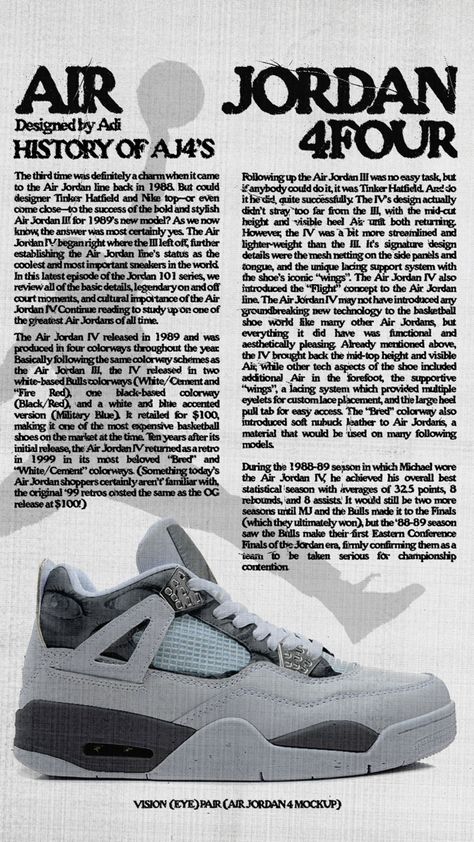 Retro Nike Poster, Jordan 4 Poster, Jordans Poster, Jordan 4 Wallpaper, Jordan Prints, Nike Jordan Poster, Nike Poster Design, Posters Nike, Air Jordan Poster