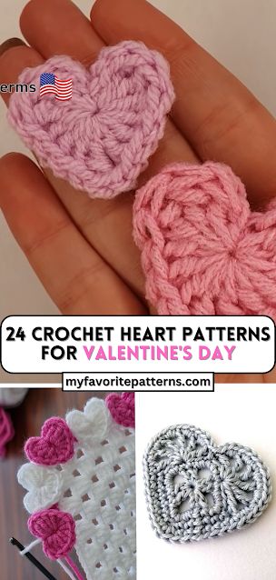 Crochet Simple Flower, Crochet Heart Patterns, Crochet A Heart, Easy Crochet Flower, Crochet Heart Pattern, Cozy Crochet Patterns, Crochet Simple, Tutorial Ideas, Heart Pillow