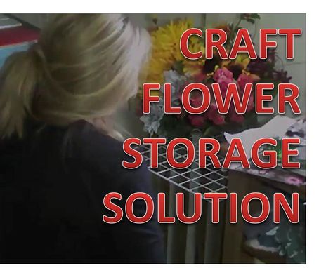 My wife needed a way to sort and display her silk flowers she uses in crafts, something that would make them easy to get at. Using parts from a cube shelving... Diy Craft Room Storage, Organization By Room, Cube Shelving Unit, Cube Shelving, Flower Storage, Flower Shop Decor, Small Craft Rooms, Wreath Storage, Stem Crafts