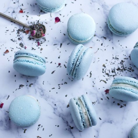 Beautiful macarons, macaron photography Background Aesthetic Blue, Macaron Photography, Beautiful Macarons, Blue Macaron, Blue Macarons, Red Velvet Macarons, Macaron Filling, Everything Is Blue, Light Blue Wedding