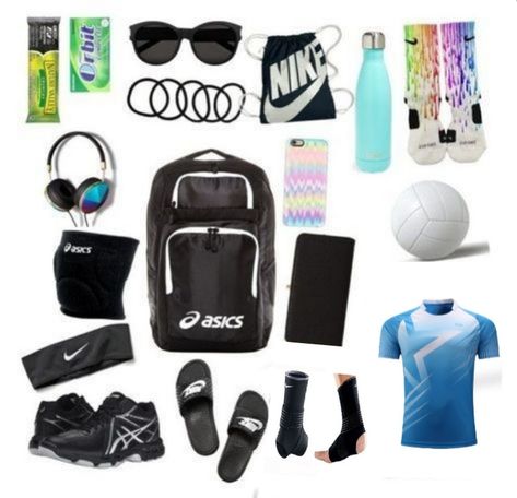 🏐Daily volleyball practice kit 🏐 Bag Essentials List, Volleyball Practice Outfits, Mom Bag Essentials, Volleyball Kit, Soccer Essentials, Volleyball Bag, Volleyball Practice, Cheer Bag, Gym Bag Essentials