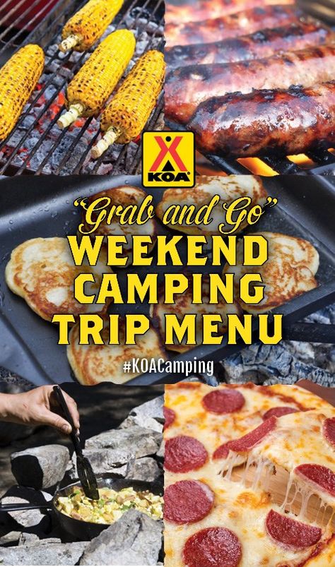 Camping Menu, Camping List, Glamping Recipes, Camping Desserts, Camping Snacks, Weekend Camping, Weekend Camping Trip, Retro Camping, Easy Camping Meals