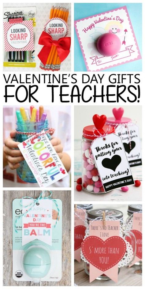 Valentine's Day Gifts For Teachers Selamat Hari Valentine, You're The Balm, Hadiah Valentine, Gift Ideas For Teachers, Saint Valentin Diy, Mason Jar Planter, Teacher Valentines, Valentinstag Party, Succulent Painting