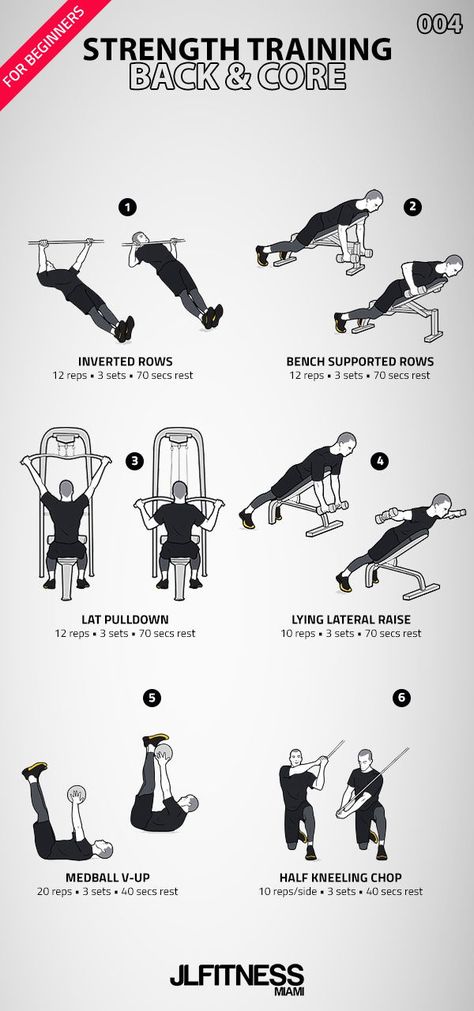 Back and Core workout. Strength Training Men, Mens Strength Training Workouts, Strength Training For Athletes, Strenght Train At Gym, Gym Workout Tips Strength Training, Strength Training Schedule, Back And Core Workout, Strength Training Workout Plan, Strength Training Back