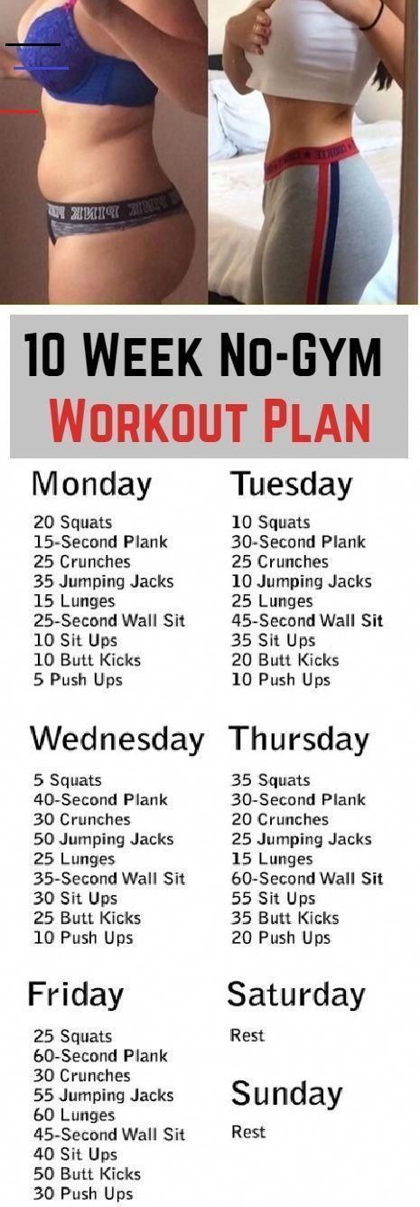 Workout Plans, 10 Week No Gym Workout, Latihan Yoga, Month Workout, Trening Abs, Formda Kal, Body Workout Plan, Workout Plan Gym, Weight Workout Plan