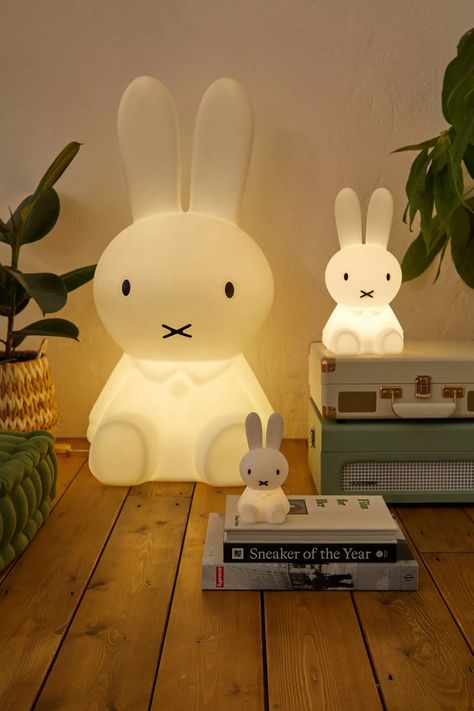 Light up your space with this adorable Miffy lamp by Mr Maria. Made of soft silicone, this battery-powered lamp has an automatic switch-off after 15 minutes which makes it the perfect night light - an adorable addition to your space. Urban Outfitters Decor, Miffy Lamp, Urban Outfitters Bedroom, Battery Powered Lamp, Mr Maria, Battery Lamp, Mini Lamp, Perfect Night, Star Light