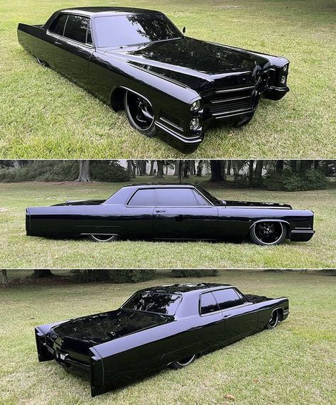 Chopped Cars, Black Cadillac, Wallpaper Luxury, Cool Old Cars, Luxury Sports Cars, Classic Cars Trucks Hot Rods, Lowrider Cars, Custom Muscle Cars, Cars Vintage