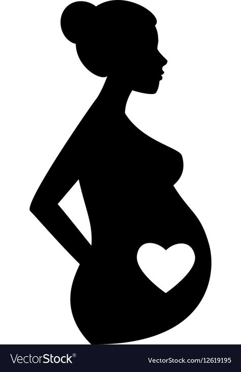 Pregnant Woman Silhouette, Pregnant Silhouette, Motherhood Illustration, Woman Vector, Siluete Umane, Background Concept, Baby Wallpaper, Vector Silhouette, String Art Diy