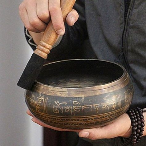 Tibetan Bowl, Tibetan Bowls, Best Meditation, Cleansing Crystals, Copper Bowl, Tibetan Singing Bowls, Healing Therapy, Singing Bowl, Tibetan Buddhist