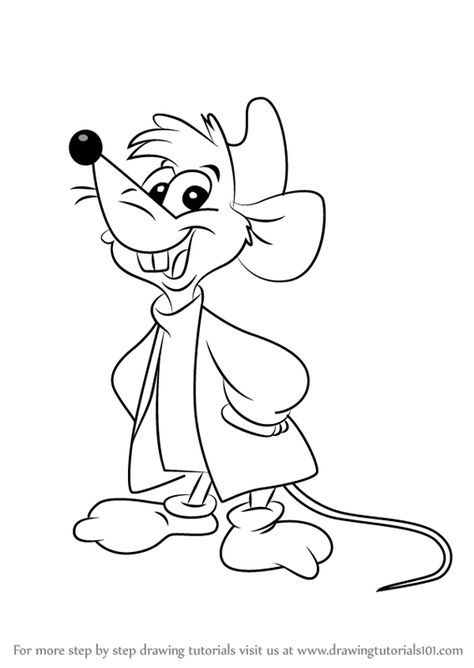 Learn How to Draw Jaq from Cinderella (Cinderella) Step by Step : Drawing Tutorials Cinderella Mice Coloring Pages, Jaq Jaq Cinderella, Cinderella Mice Drawings, Cinderella Drawing Sketches, Cinderella Drawing Easy, Disney Characters Drawings Easy, How To Draw Disney Characters, Drawings Of Disney Characters, Disney Cartoon Drawings