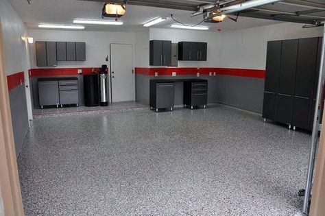 Garage Color Ideas, Painted Garage Walls, Garage Paint Colors, Garage Paint, Auto Garage, Garage Floor Paint, Garage Exterior, Ultimate Garage, Garage Remodel