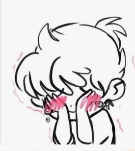 Happy, unsure, embarrassed, blushing, shy, head in hands, hiding face Tumblr, Shy Hands Drawing, Blushing Face, Blushing Anime, Drawing Meme, Face Drawing Reference, Hiding Face, Creative Drawing Prompts, Hand Drawing Reference