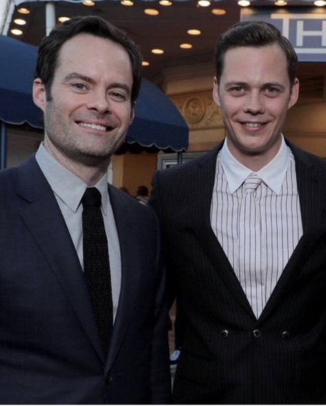 Bill Skarsgård with Bill Hader at IT Chapter 2 Premiere at the Regency Village Theatre 961 Broxton in Westwood Village In Monday, Aug. 26, 2019 Tumblr, It Chapter 2 Cast, Bill Harder, Clown Meme, Bill Skarsgard Pennywise, Skarsgard Family, Snl Cast Members, It Chapter 2, Roman Godfrey