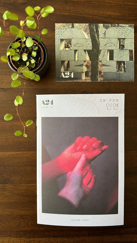 a24 past lives film past lives zines past lives postcard celine song in-yun Past Lives A24, Past Lives Poster, Past Lives Aesthetic, Patreon Ideas, Past Lives Movie, In Yun, Simple Wall Paintings, Aesthetic Posters, Brendan Fraser