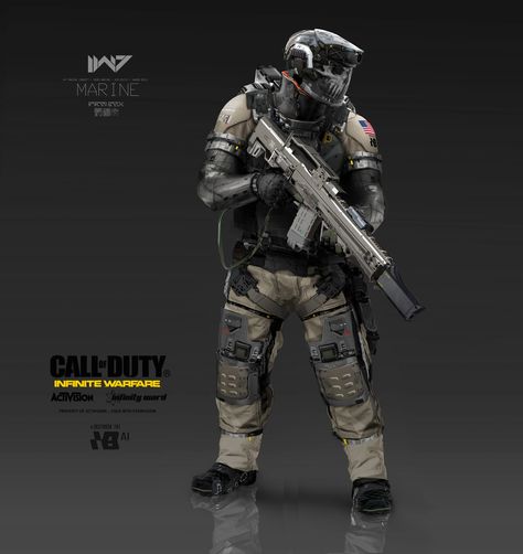 Aaron Beck: Call of Duty | Infinite Warfare | Concept Design Future Soldier Concept, Cod Infinite Warfare, Futuristic Soldier, Call Of Duty Infinite Warfare, Future Technology Concept, Future Tank, Call Of Duty Infinite, Infinite Warfare, Advanced Warfare