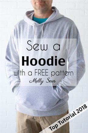 Sew a Hoodie - Make a Hoodie for Men or Women - Unisex Hoody - Melly Sews Sew Ins, Sew A Hoodie, Projek Menjahit, Kleidung Diy, Beginner Sewing Projects Easy, Leftover Fabric, Ropa Diy, Sewing Skills, Diy Couture