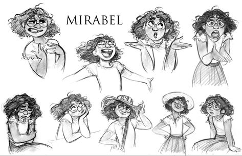 concept art of Mirabel from Encanto