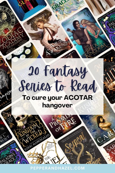 20 of the Best Fantasy Series to Read After Finishing ACOTAR - Pepper & Hazel Science Fiction Books, Best Fantasy Series, I've Got Your Back, Contemporary Novels, Book Hangover, Roses Book, Acotar Series, Court Of Thorns And Roses, Romance Readers