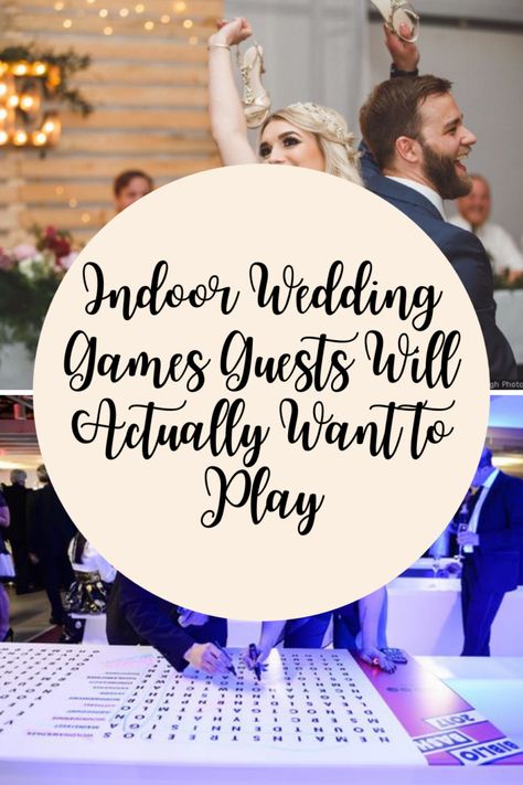 Indoor Wedding Games Guests Will Actually Want to Play - Fun Party Pop Wedding Set Up Reception Layout, Wedding Cocktail Hour Games Indoor, Cheap Wedding Activities, Cocktail Hour Activities Wedding Indoor, Game Table At Wedding Reception, Center Piece Wedding Ideas, Wedding Reception Games For Guests Funny, Wedding Things To Do For Guests, Wedding November Ideas