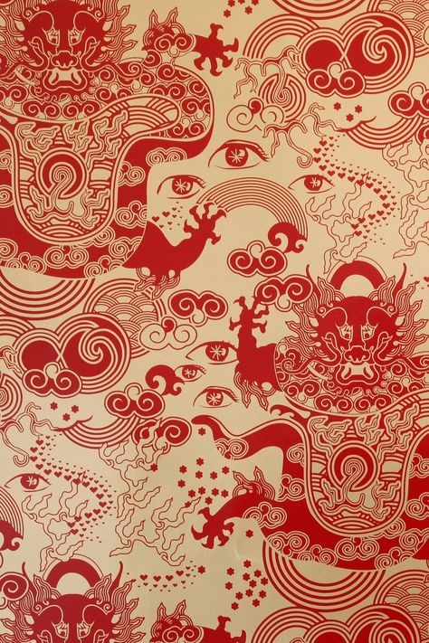 Chinese Pattern Design, Celestial Dragon, Chinese Dragon Art, Dragon Chino, Chinese Background, Chinese New Year Dragon, Chinese Prints, Chinese Pattern, Ceiling Murals