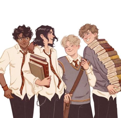 Moony Padfoot, Marauders Fan Art, Harry Potter Comics, All The Young Dudes, Harry Potter Marauders, Remus Lupin, Harry Potter Aesthetic, Marauders Era, Harry Potter Fan Art