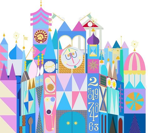 Tokyo Small World After All Patchwork, Natal, Mary Blair, Disneyland Toyko, Disneyland Sign, Mary Blair Art, It’s A Small World, Disney Rooms, Disney Posters